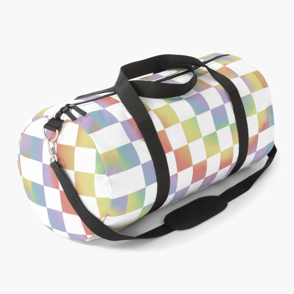Item preview, checkered rainbow tie-dye designed and sold by azaleae.
