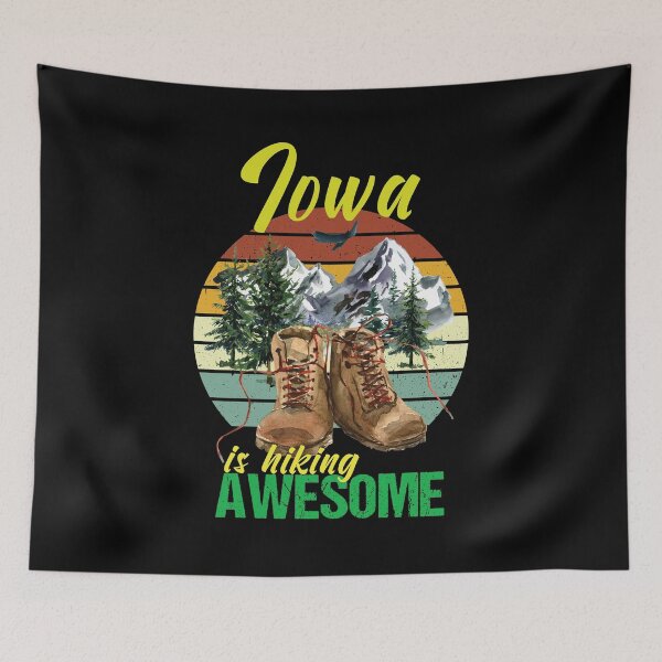 Item preview, Iowa is hiking awesome designed and sold by StencilMyst ..
