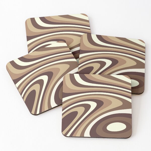 Item preview, Beige, Brown and Cream Liquid Melt Wave Design designed and sold by patternsoup.