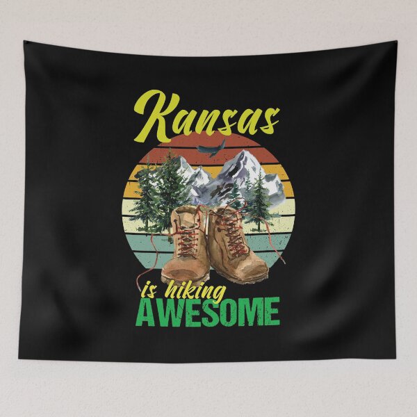 Item preview, Kansas is hiking awesome designed and sold by StencilMyst ..