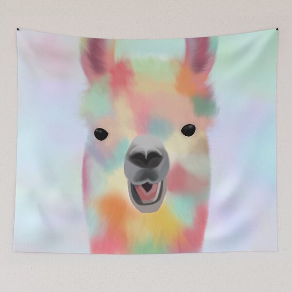 Item preview, Rainbow llama designed and sold by Amz-art.