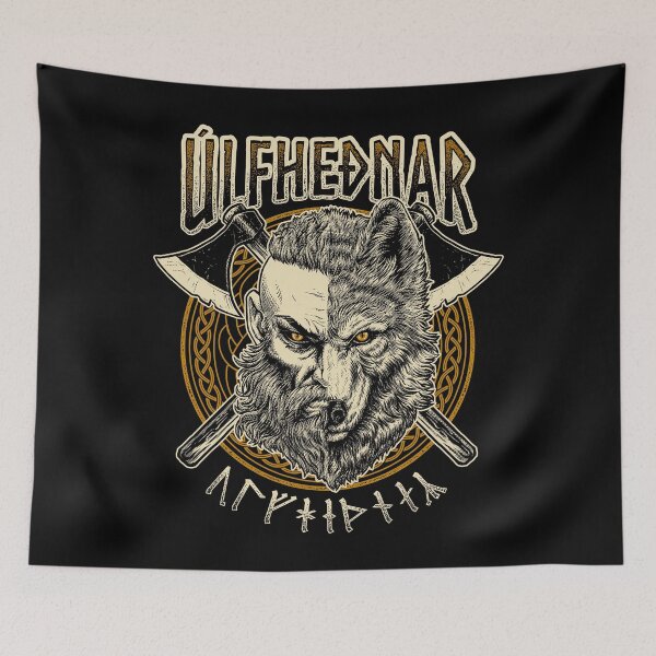Item preview, Viking Wolf Ulfhednar Norse Pagan Warrior Ulfhedinn designed and sold by BluePagan.