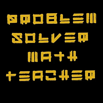 Artwork thumbnail, Problem Solver Math Teacher by Baboki