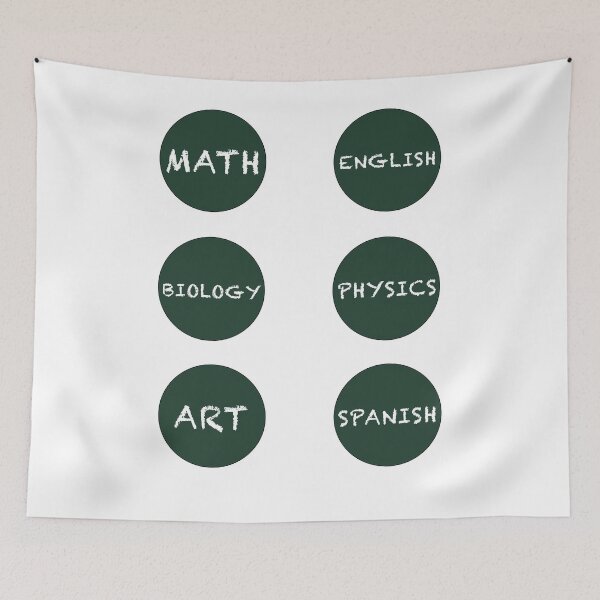 Item preview, School subjects  designed and sold by Dinashop.