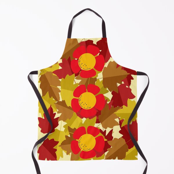 Aperçu de l'œuvre TOURNESOLS et FEUILLES : Impression psychédélique moderniste abstraite fantaisiste créée et vendue par posterbobs.