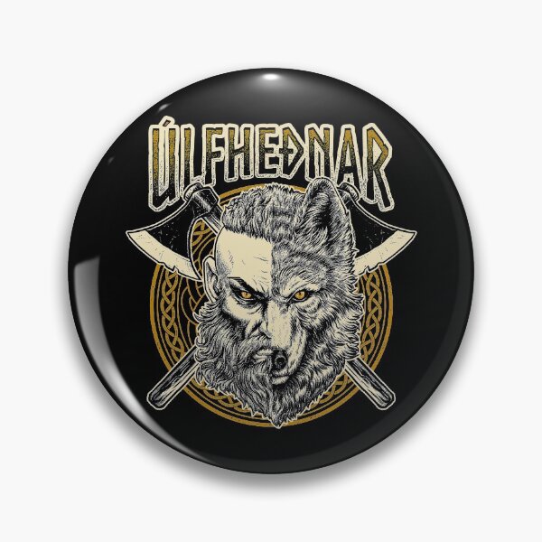 Item preview, Viking Wolf Ulfhednar Norse Pagan Warrior Ulfhedinn Futhark Runes designed and sold by BluePagan.