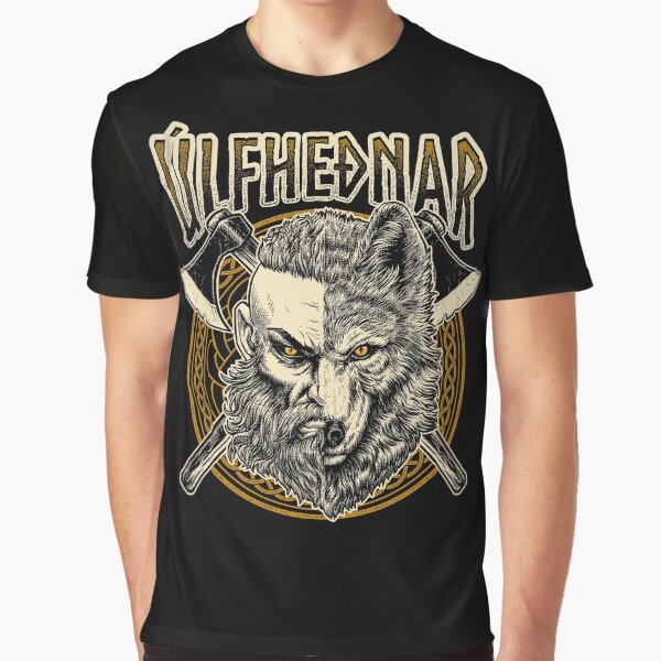 Item preview, Viking Wolf Ulfhednar Norse Pagan Warrior Ulfhedinn Futhark Runes designed and sold by BluePagan.
