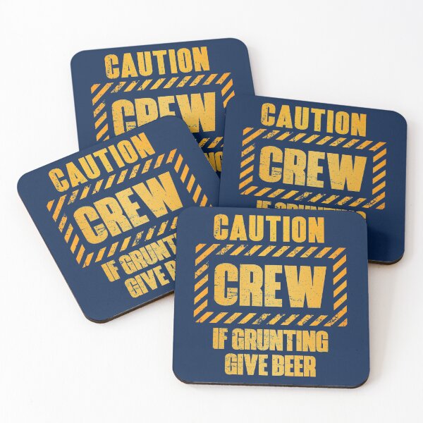 Item preview, Caution: Crew.  If Grunting Give Beer designed and sold by HappySchnapper.