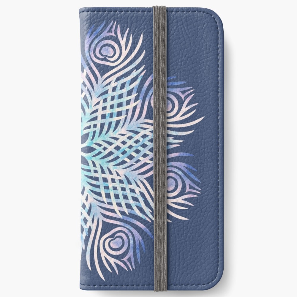 Peacock feathers / Mandala iPhone Wallet