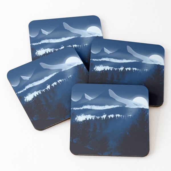 Item preview, Forest Mountain Moon Light designed and sold by ind3finite.
