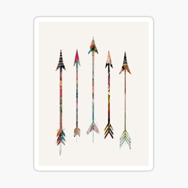 2 x Vinyl Stickers 10cm Native American Arrows Boho Cool Gift #12626 
