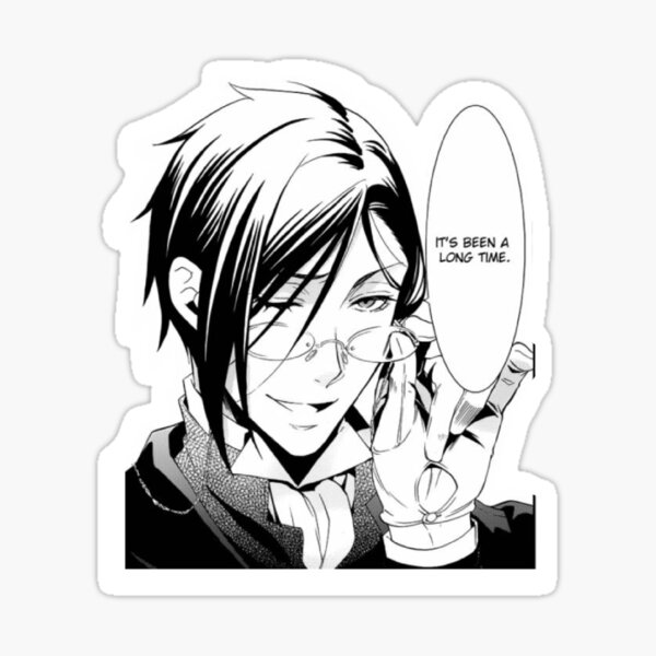 Japanese Anime 50 PCS Stickers Pack (50Pcs/Pack),Black Butler  Stickers,Manga Sebastian·Michaelis Ciel Phantomhive Waterproof Cartoon  Vinyl Stickers