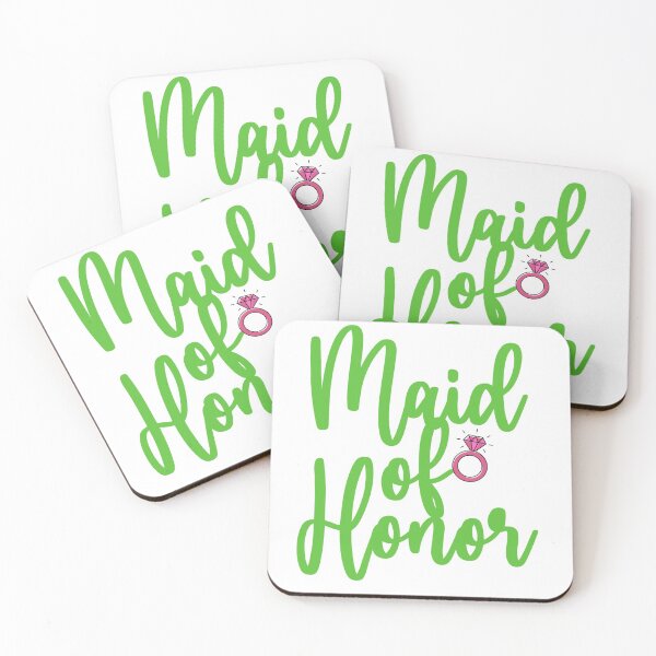 Item preview, Maid Of Honor Pretty Girls - Pink & Green // Greek Lifestyle Shop designed and sold by GLifestyle.
