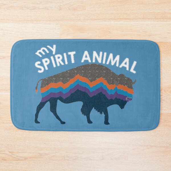 Item preview, My Spirit Animal Bison / Buffalo, sacred symbol of Native American Indians. Bison is the ruler of the plains, symbolizing Abundance, Freedom and Might | Spirit Animal Bison designed and sold by PetLovers-Trust.