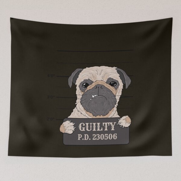 Item preview, Funny Bad Dog Mugshot Thug Dog. designed and sold by Hema Thilakaratne.