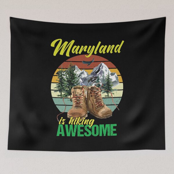 Item preview, Maryland is hiking awesome designed and sold by StencilMyst ..