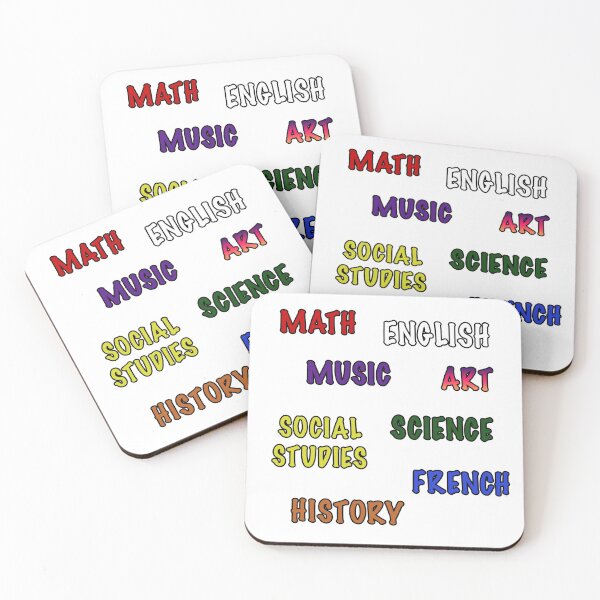 Item preview, School subjects  designed and sold by Dinashop.