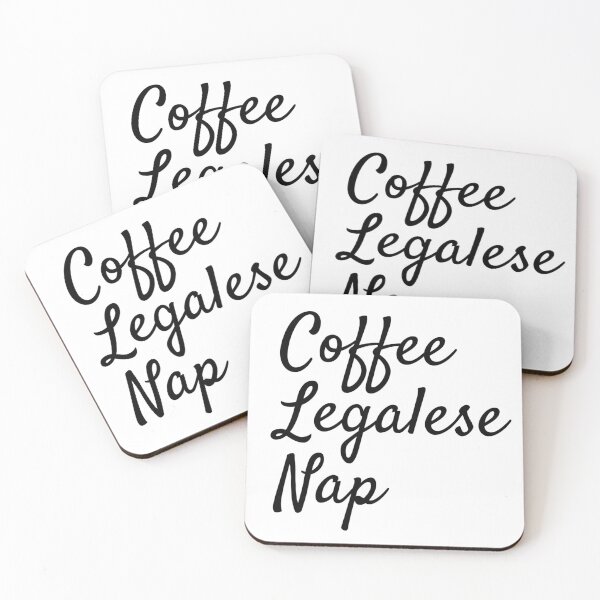 Item preview, Coffee legalese nap - funny lawyer gift (Black) designed and sold by PickaSticka.