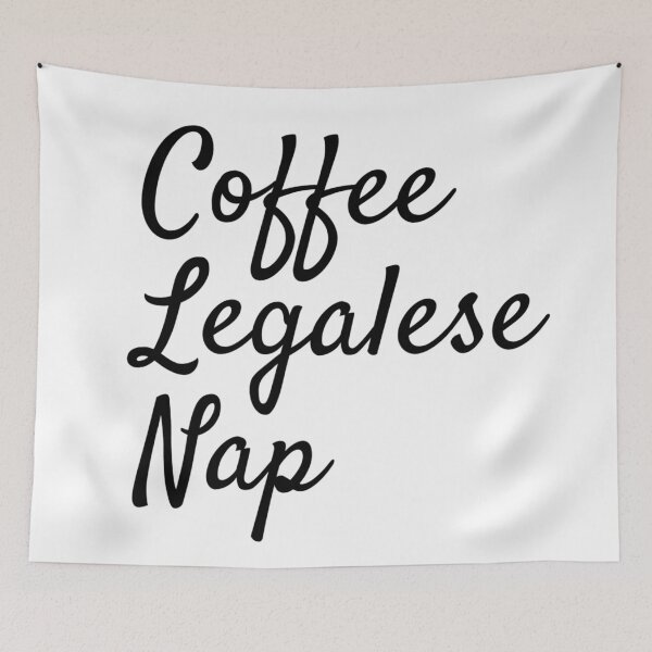 Item preview, Coffee legalese nap - funny lawyer gift (Black) designed and sold by PickaSticka.