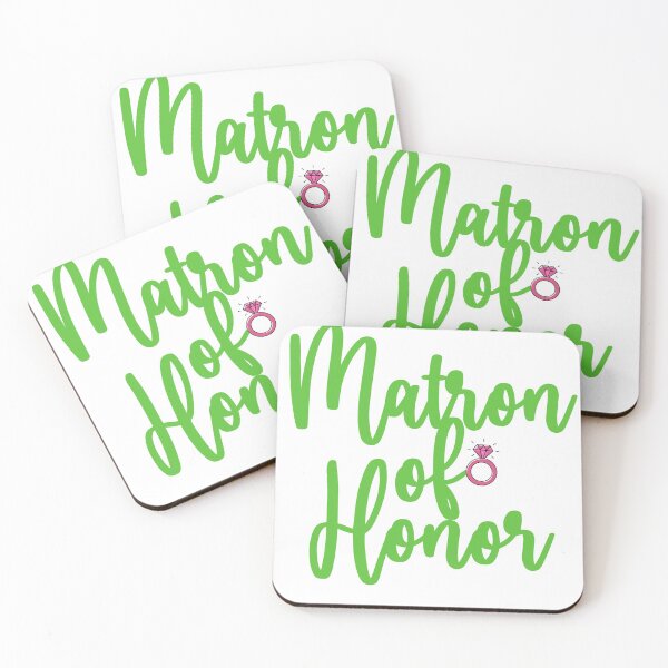 Item preview, Matron Of Honor Pretty Girls - Pink & Green // Greek Lifestyle Shop designed and sold by GLifestyle.