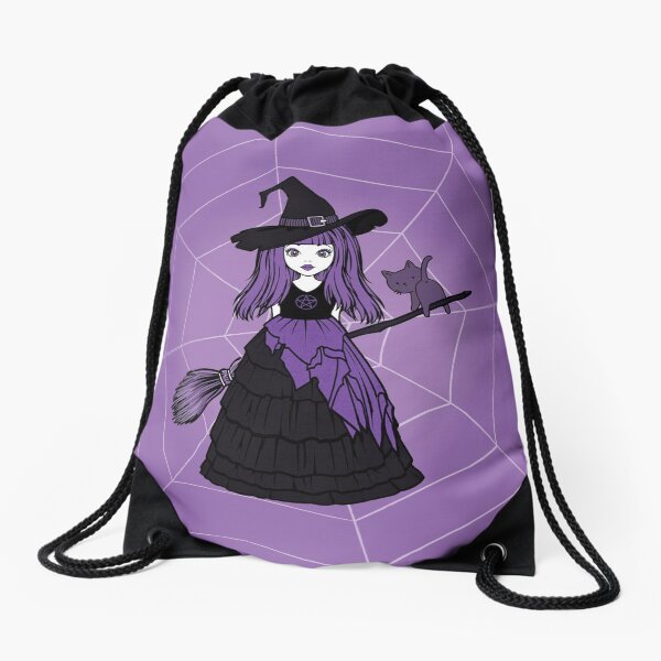Item preview, Purple Spiderweb Cheeky Witch® and Cheeky Cat designed and sold by cheekywitch.