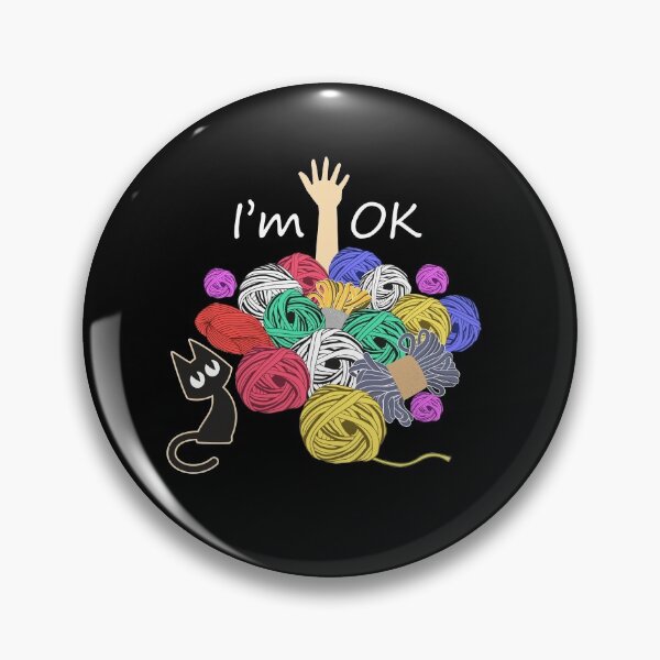 Item preview, I'm Ok Yarn Knitting Crochet Funny  designed and sold by brandyzalesart.