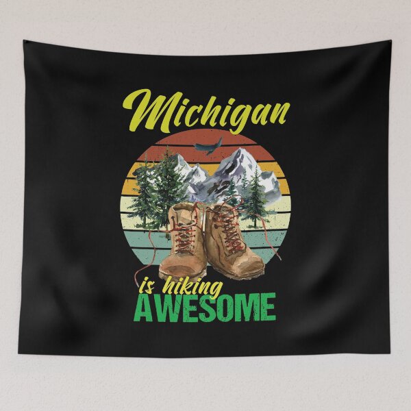 Item preview, Michigan is hiking awesome designed and sold by StencilMyst ..