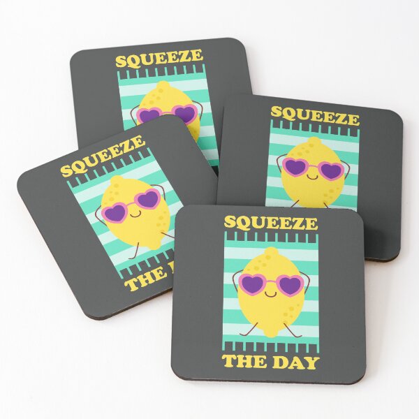 Item preview, Squeeze The Day Funny Lemon Kawaii Citrus Fruit Pun Foodie designed and sold by gkao.