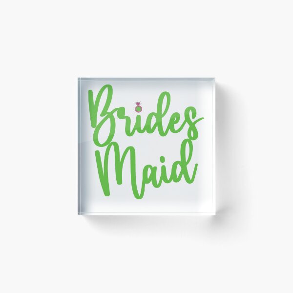 Item preview, Bridesmaid Pretty Girls - Pink & Green // Greek Lifestyle Shop designed and sold by GLifestyle.
