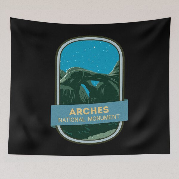 Item preview, Arches at night in Arches National Monument designed and sold by JordanHolmes.