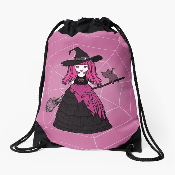 Item preview, Pink Spiderweb Cheeky Witch® and Cheeky Cat designed and sold by cheekywitch.
