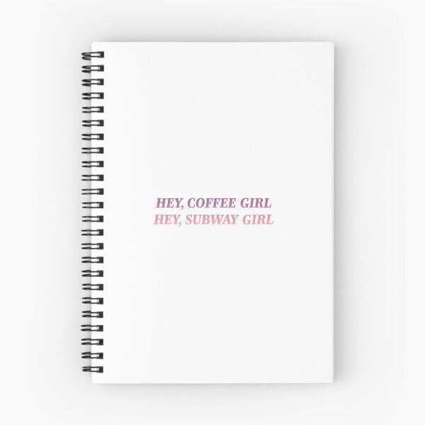 Item preview, Hey, coffee girl/Hey, subway girl designed and sold by crystalmurr.