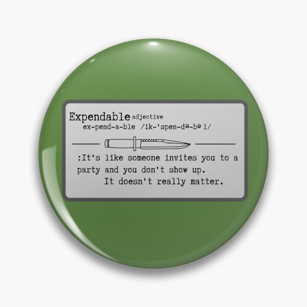 Item preview, Expendable definition designed and sold by SmartTShirtTime.
