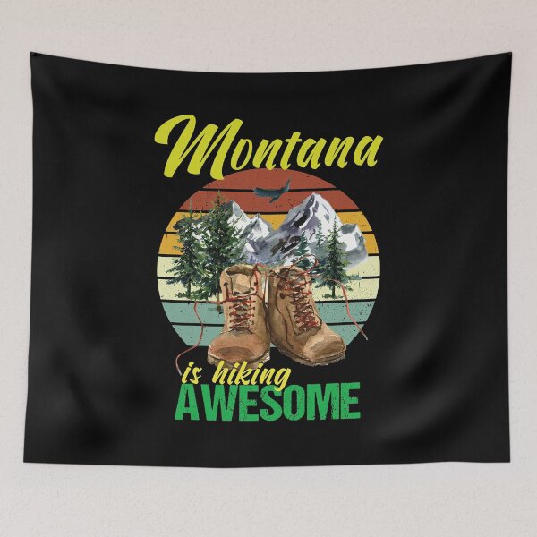 Item preview, Montana is hiking awesome designed and sold by StencilMyst ..