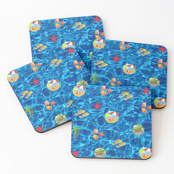 Item preview, Summer Beach Exotic Island Palm Trees, Shells Pattern designed and sold by silviaol.
