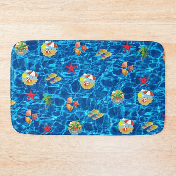 Item preview, Summer Beach Exotic Island Palm Trees, Shells Pattern designed and sold by silviaol.