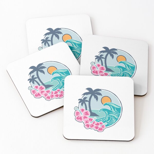 Item preview, Beach Paradise purple/ pink designed and sold by honeystickersz.