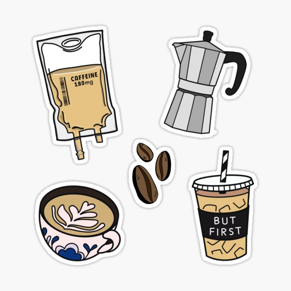 Coffee Lover Sticker Pack - Coffee Makes Everything Better Sticker for  Sale by diegocasbor