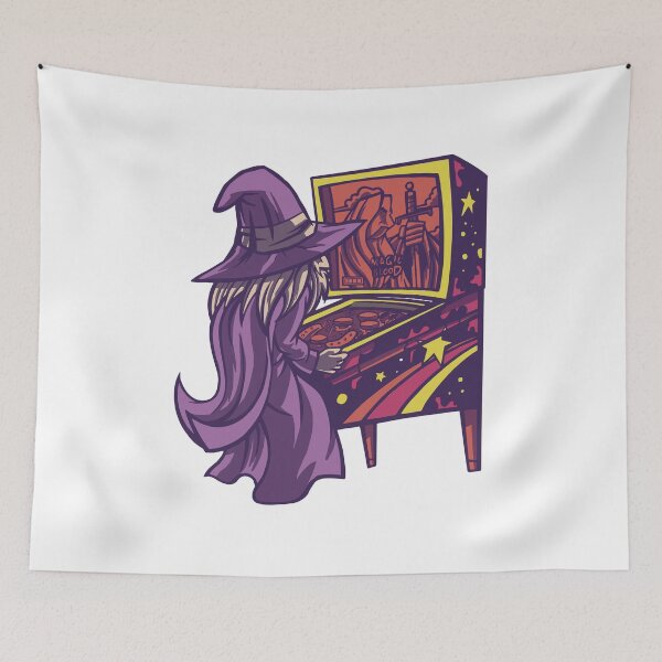 Item preview, Magic Gamer Witch Pinball designed and sold by TRIBExSPACE.
