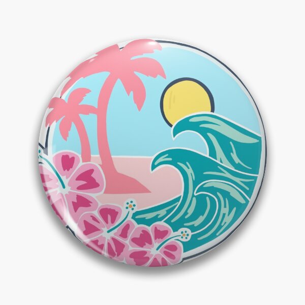 Item preview, Beach Paradise pink designed and sold by honeystickersz.