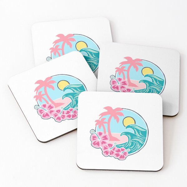 Item preview, Beach Paradise pink designed and sold by honeystickersz.