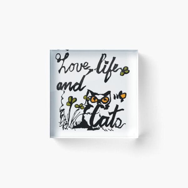 Item preview, Love,  live and cats designed and sold by manuelunsui.