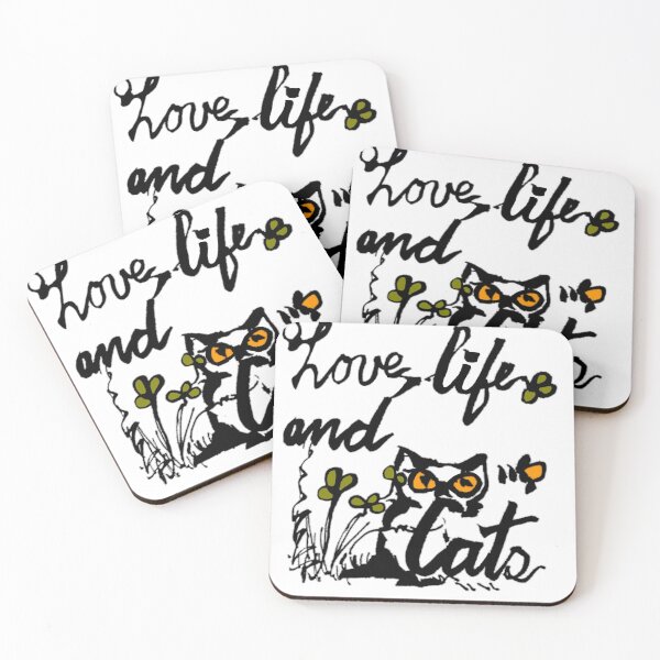 Item preview, Love,  live and cats designed and sold by manuelunsui.