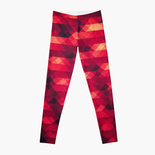 Modern Stylish Squares Triangles Polygon Pattern Leggings | Zazzle