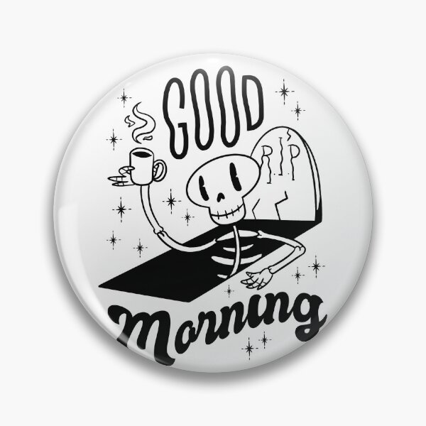Item preview, Cute skeleton Good morning coffee designed and sold by TRIBExSPACE.