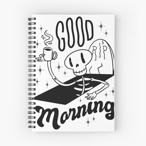 Item preview, Cute skeleton Good morning coffee designed and sold by TRIBExSPACE.