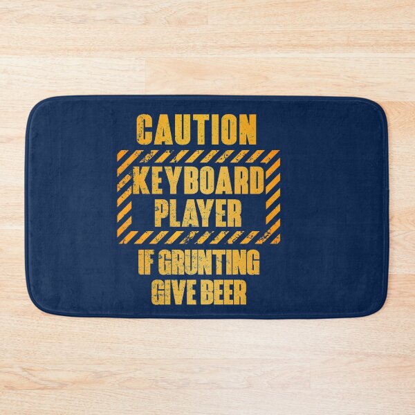Item preview, Caution: Keyboard Player.  If Grunting Give Beer designed and sold by HappySchnapper.