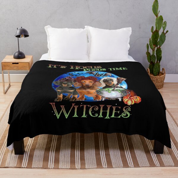 Item preview, Perro salchicha Es Hocus Pocus Time Brujas Halloween designed and sold by Dillan-TShirt.