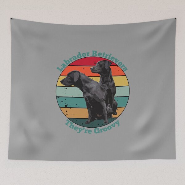 Item preview, Vintage Groovy Labrador Retriever Design designed and sold by LifeCrush.