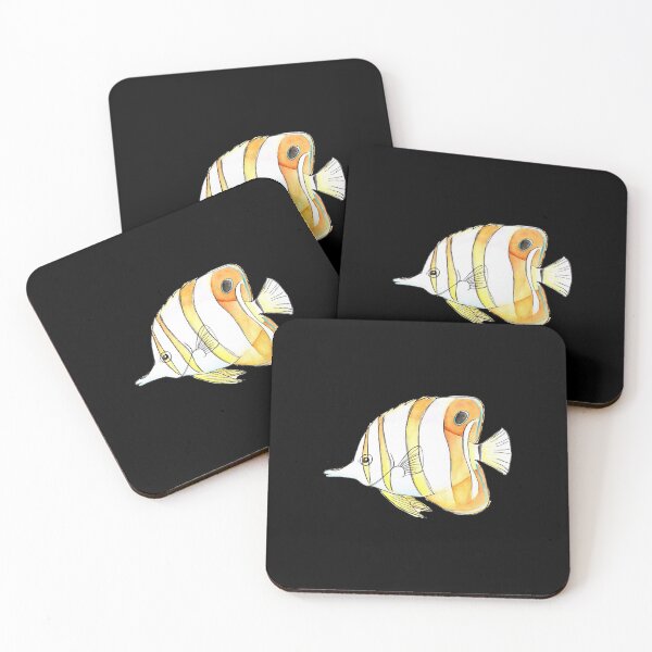 Item preview, Cute Copperband Butterfly Fish in Watercolor  designed and sold by nyCatron00.